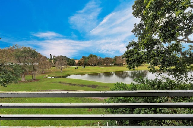 view of water feature