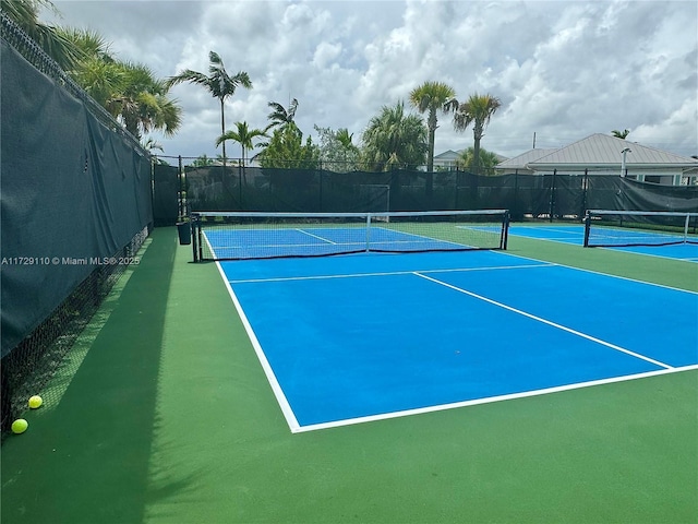 view of sport court