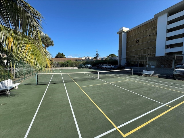 view of sport court