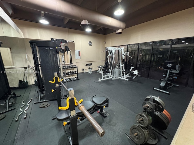 view of exercise room