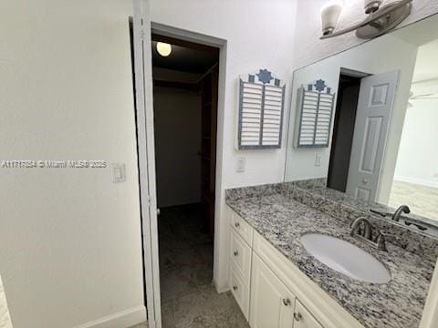 bathroom with vanity