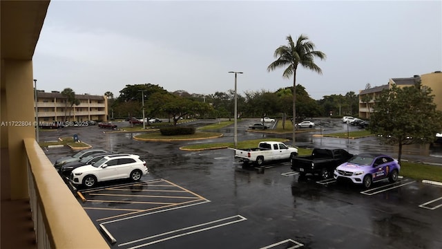 view of parking / parking lot