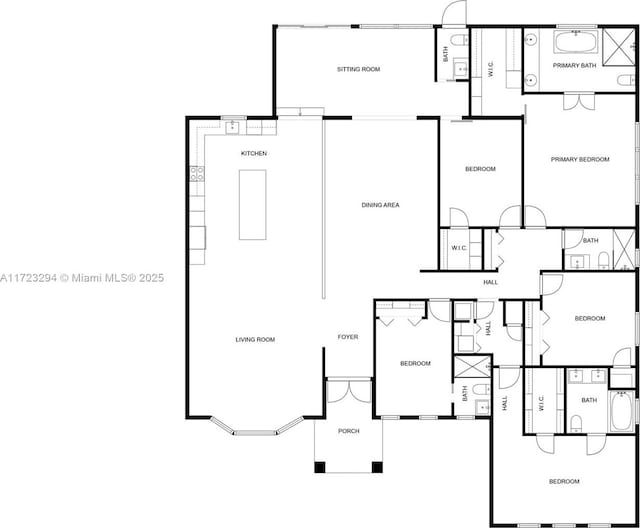 13100 Keystone Ter, North Miami, FL 33181 - view of floor plan / room layout