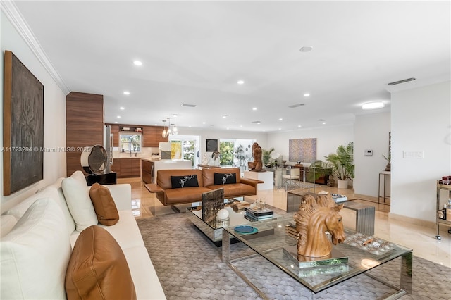 13100 Keystone Ter, North Miami, FL 33181 - living area featuring recessed lighting