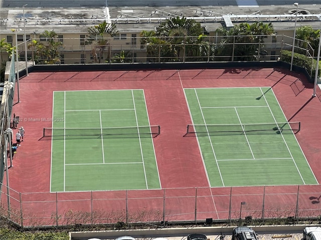 view of tennis court