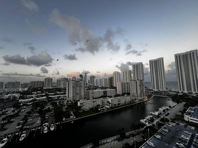 city view featuring a water view