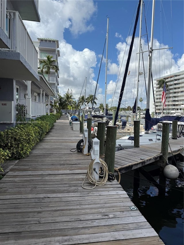 view of dock