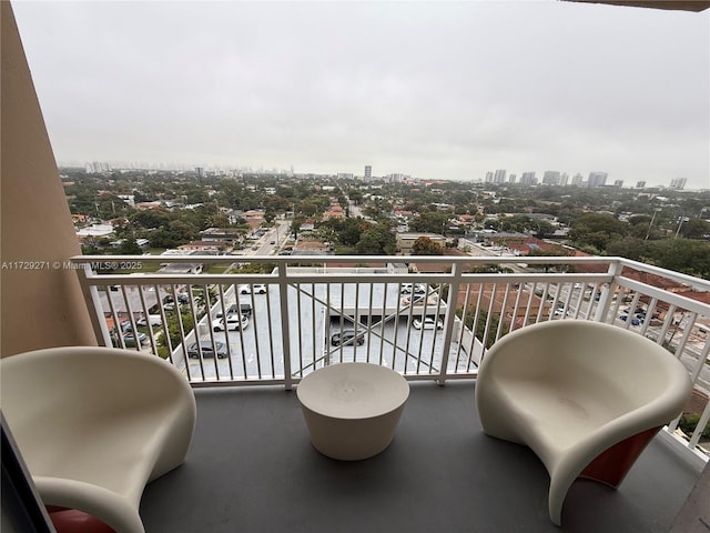 view of balcony