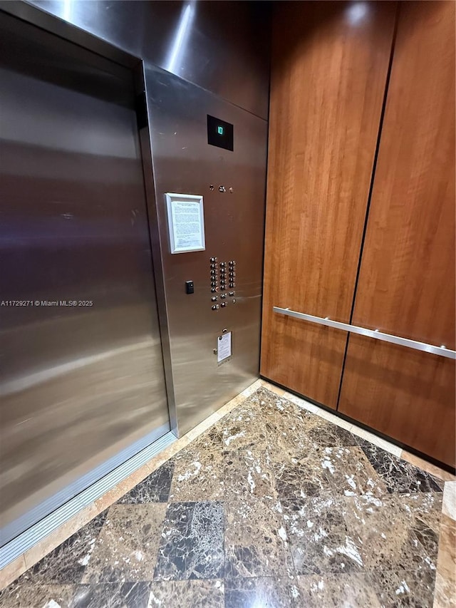 details featuring elevator