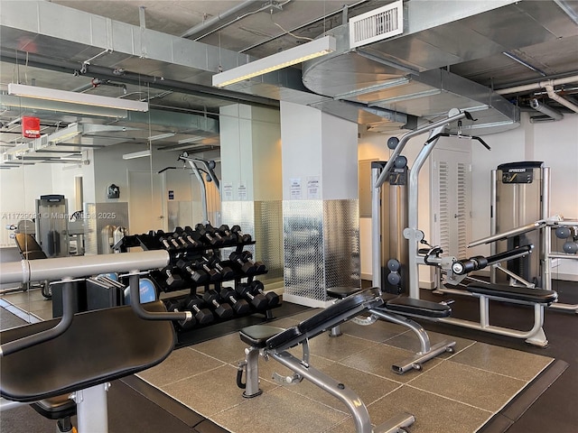 view of exercise room