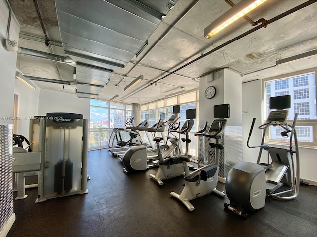 view of exercise room