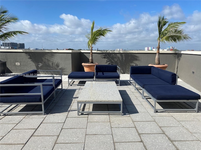 view of patio / terrace featuring outdoor lounge area