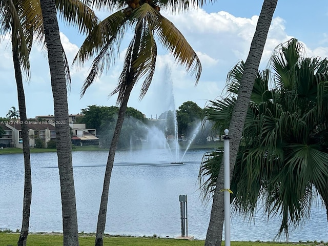 view of water feature