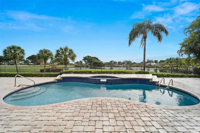 view of pool with a patio area