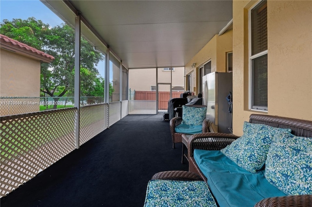 view of sunroom / solarium