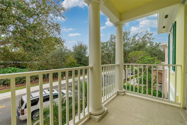 view of balcony