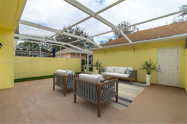 view of sunroom