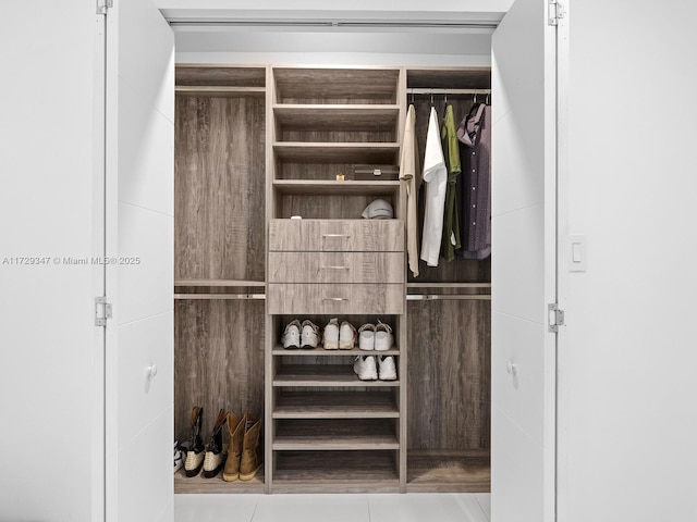 view of closet