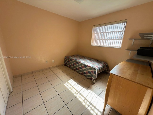 view of tiled bedroom