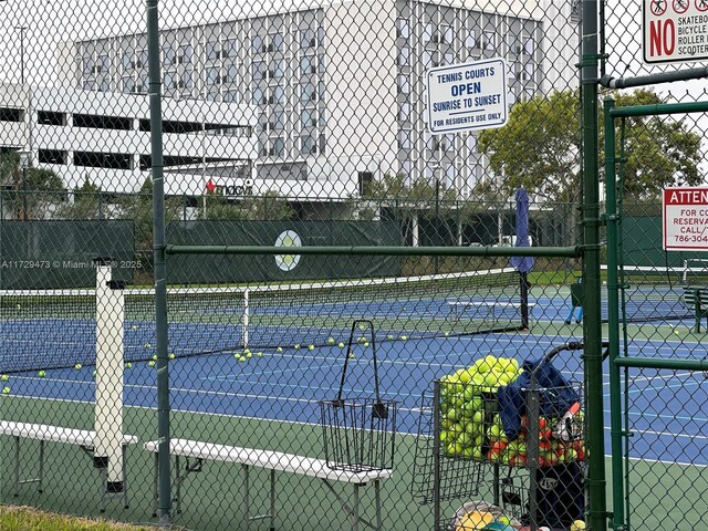 view of sport court