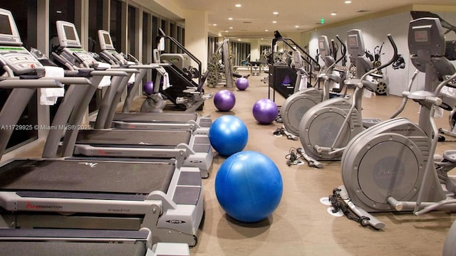 view of exercise room