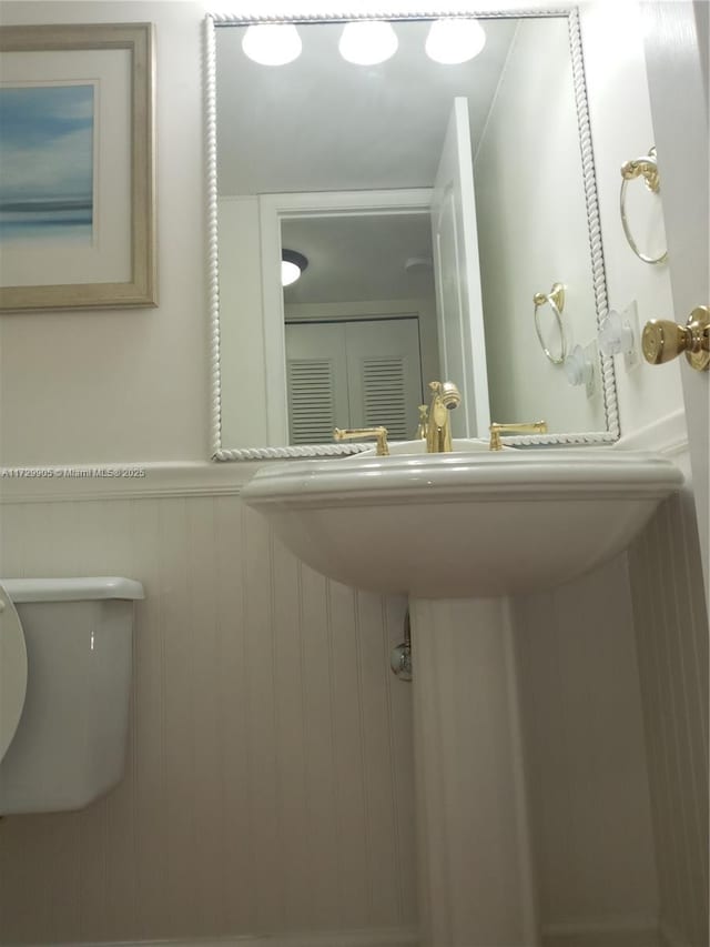 bathroom with toilet