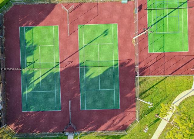 birds eye view of property