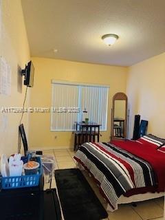 view of tiled bedroom