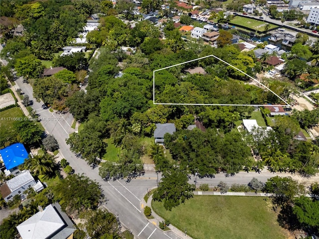 drone / aerial view featuring a residential view