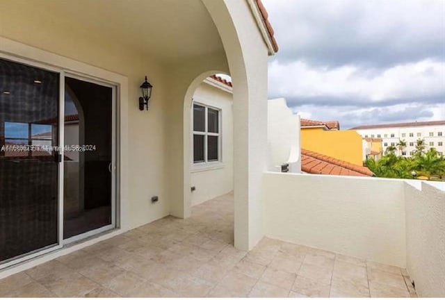 view of balcony