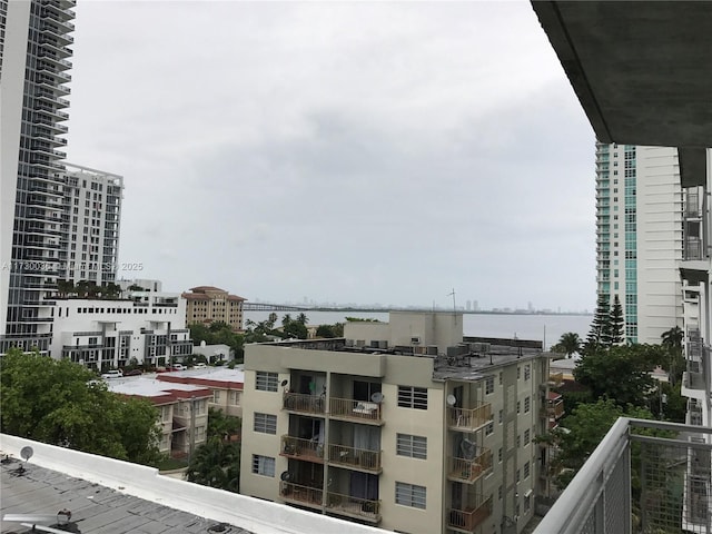 property's view of city with a water view