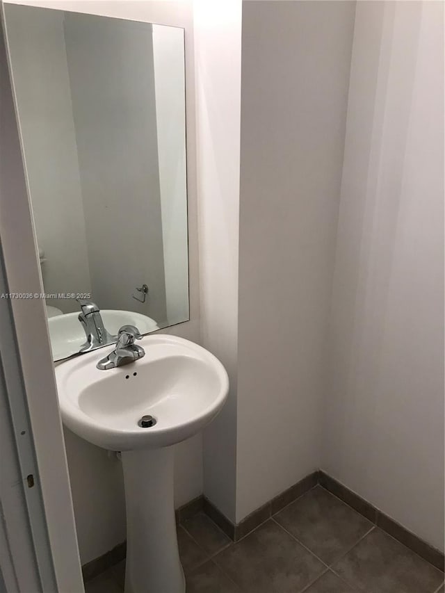 bathroom featuring tile patterned floors