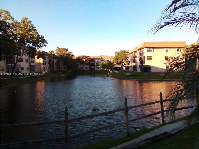 view of water feature