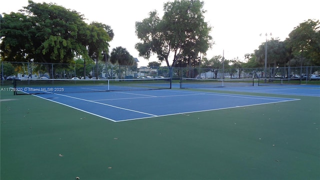 view of tennis court