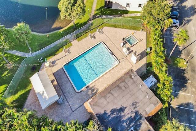 birds eye view of property