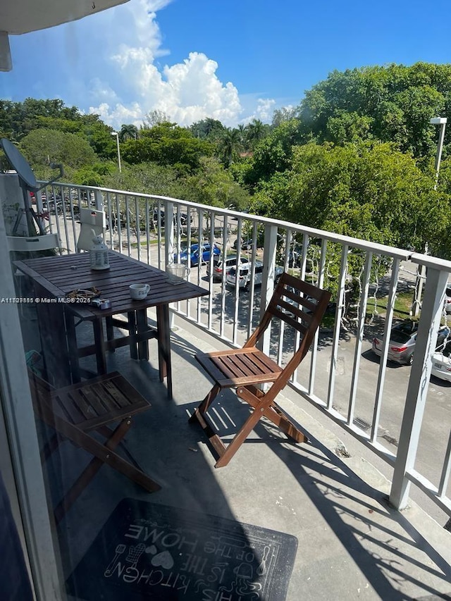 view of balcony