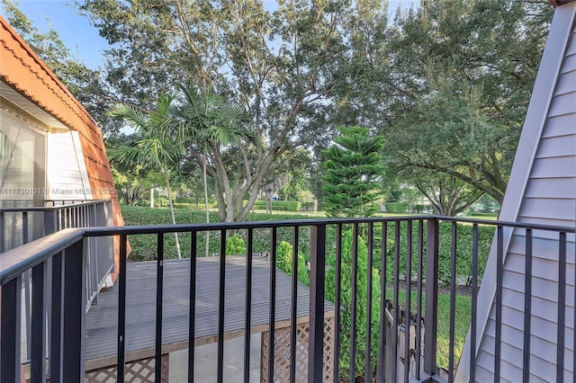 view of balcony