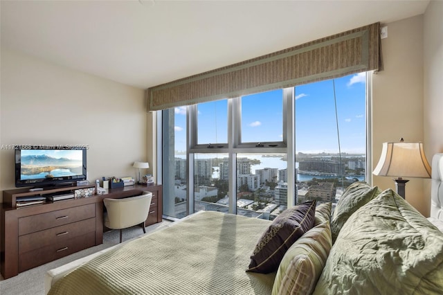 bedroom featuring carpet flooring