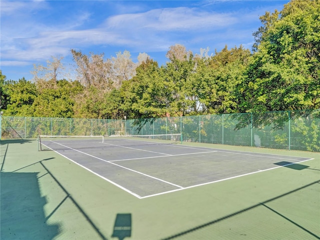 view of tennis court