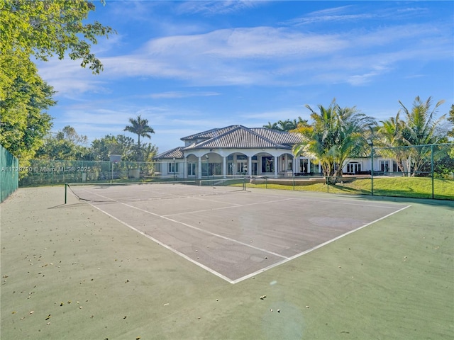 view of sport court