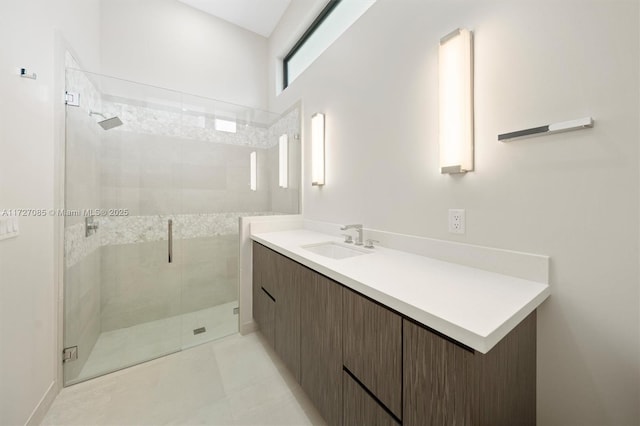 3275 Islewood Ave, Weston, FL 33332 - bathroom featuring a stall shower and vanity