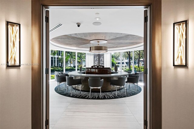 view of patio / terrace featuring an outdoor living space with a fire pit