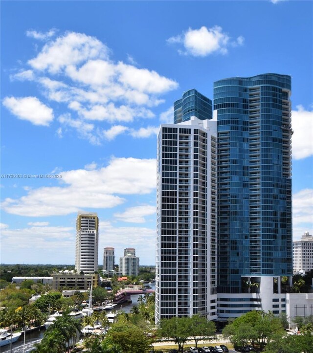 view of city featuring a water view