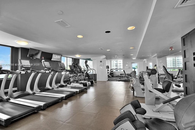 view of workout area