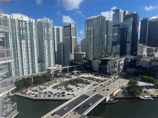 view of city featuring a water view
