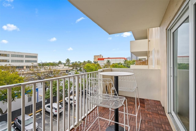 view of balcony