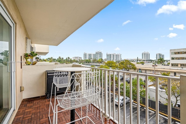 view of balcony