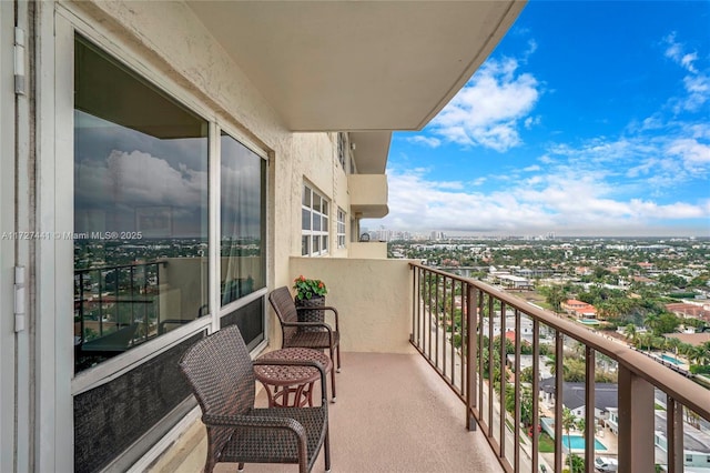 view of balcony