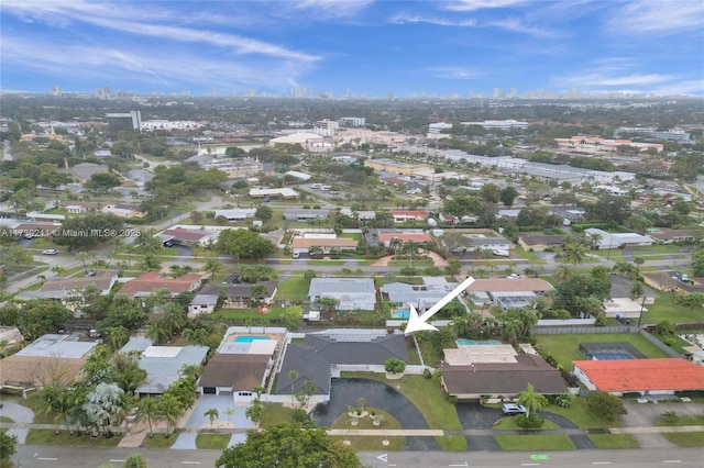 birds eye view of property