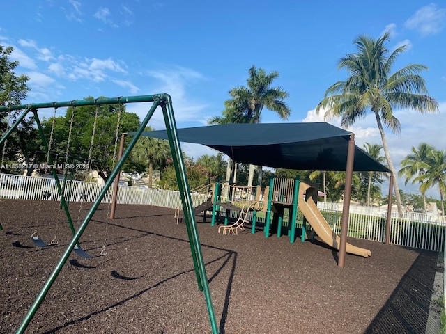 view of jungle gym